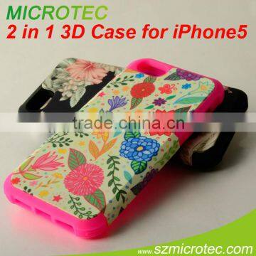 MT-IP5R2-3D 3D Dual-Protective Sublimation Case for IPHONE5