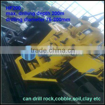 200m drill depth, hydraulic trailer type HF200 auger drilling equipment