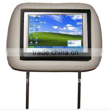 7" Headrest Monitor with AV VGA and Touch screen for car pc