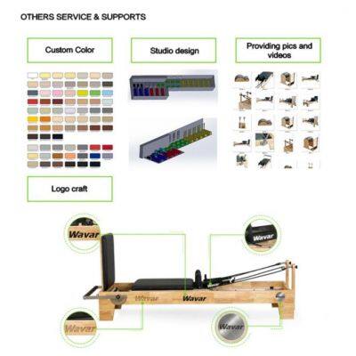 Body Pilates Reformer Set Balanced Professional Yoga Fitness Wood Pilates Machine Bed Chair Equipment for Home Workout photo-4