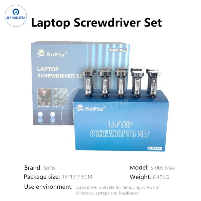 SOFIX S-003 Профессиональный набор драйверов для разборки ноутбуков и телефонов photo-4