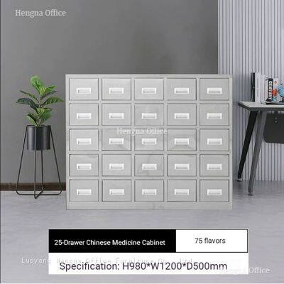 Industrial Cold-rolled Steel Drawer Unit Multi-purpose Component Organizer With Label Holders for Jewelry &Hardware Workshop