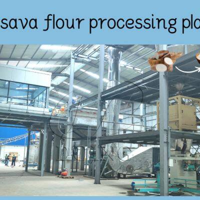 Cassava Flour Processing Engine Automatic Cassava Powder Milling Machine Cassava Flour Processing Factory Equipment