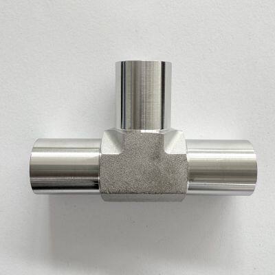  Stainless Steel Pipe Welded Tee, Heavy Duty for Industrial Pipeline Engineering