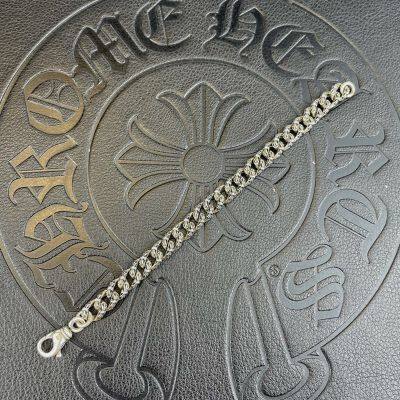 Mens Hiphop Chain Bracelet 10mm Width Real 925 Silver Single Row Vvs Excellent Cut Diamond Moissanite Cuban Link Bracelet photo-3