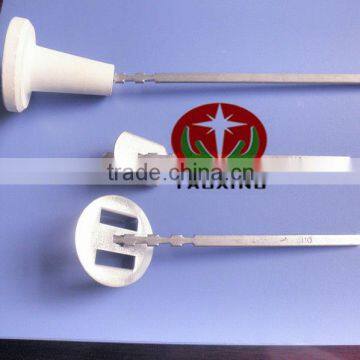 v-shaped refractory anchor with nut without nut