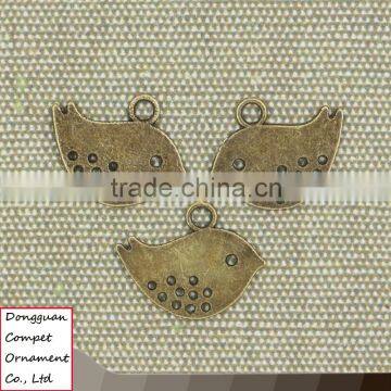 Wholesale Diy Jewelry Zinc Alloy Ancient Bronze Hollow Out Metal Bird Pendant photo-5