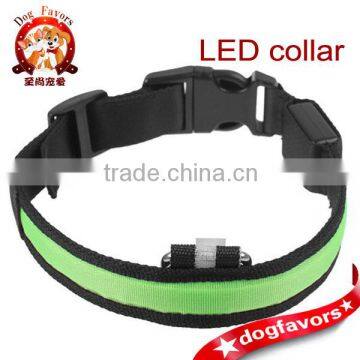 8 Colors LED Light Safety Leash Harness Glow Collar For Dog Puppy Pet Tag S-XL