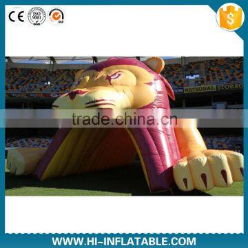 outdoor promotional inflatable sport lion tunnel