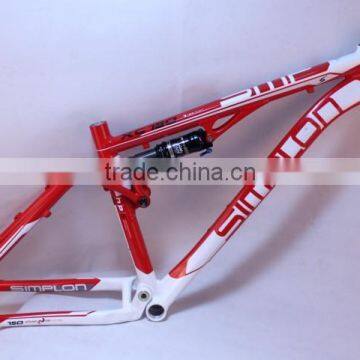 OEM aluminum suspension bike frame XC150 Red MADE IN CHINA