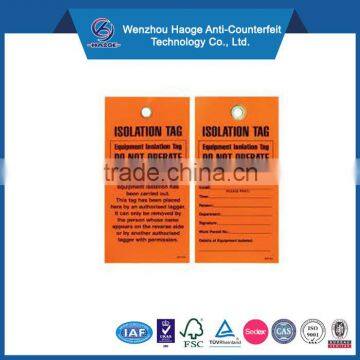 Pvc Safety Lockout Tags