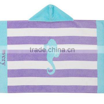 100% Painting Cotton Hooded Beach Towel