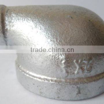 GI malleable iron pipe fitting,90degree reducing elbow 90R