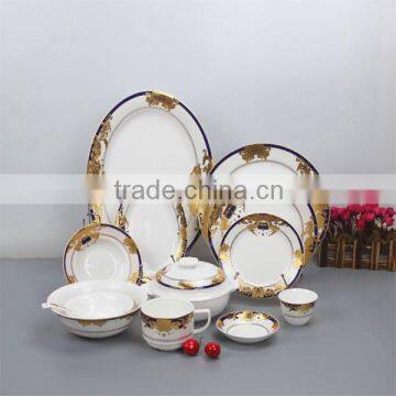 royal bone china dinnerware sets, luxury design dinnerware bulk buy from china