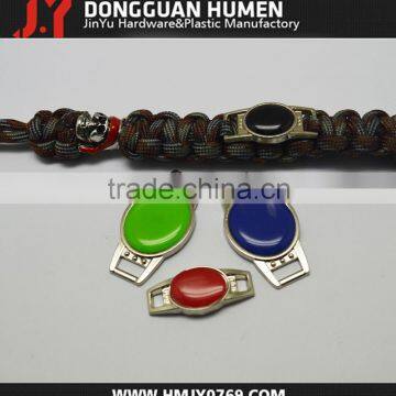 Jinyu promotional metal shoelace charms/metal tags with epoxy stickers