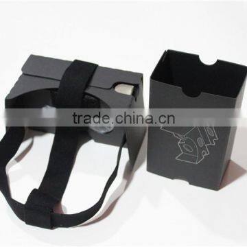 Black google cardboard V2 with headstrap