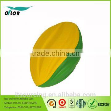 Cheap Price Promotional Toy Balls Colorful PU Rugby Type Stress Balls