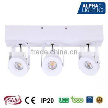 New design decorate adjustable 3*8W Dimmable LED light,led surface light