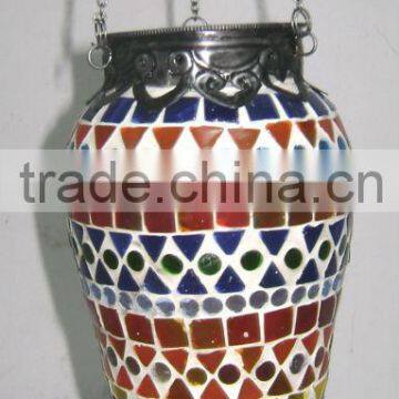 Mosaic Glass Lantern