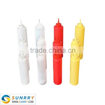 Hot selling custom plasitc sauce squeeze bottle with PE/PP material