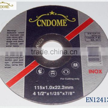 125*1 mm thin Cutting disc for Metal (T41) with EN12413