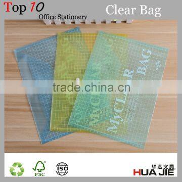 My Clear PP Mesh File Bag With Plastic Button