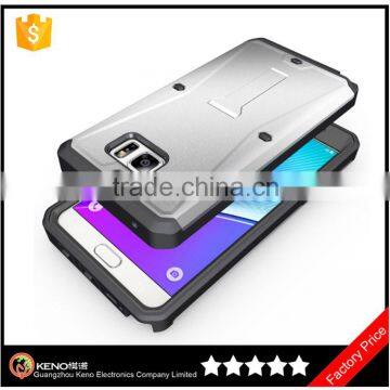 Wholesale unique phone Armored case For Samsung Galaxy Note 5 PC+TPU Mobile back cover case with phone holder