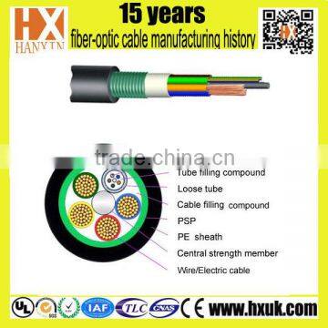 optical power composite cable 12 cores professional fiber optic cable manufacturer