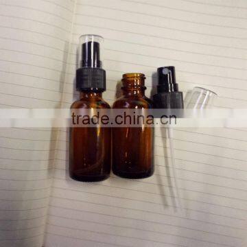 30ml 1oz. Amber Glass Bottle with Misting Spray Top