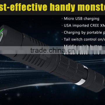 2016 SupFire New Product A3 USB Charge Led Flashlight With 5 Modes photo-4