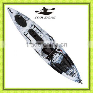 Non-transparent Plastic Kayak Fishing Canoe With Pedal Made in China photo-6