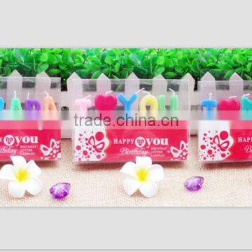High Quality Paraffin Wax Material Happy Birthday Candle/English Letter Candle Direct From Factory/Candle