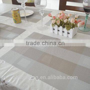 place mats pvc/pvc woven mesh placemats/woven pvc placemats for restaurants