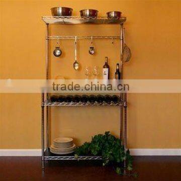 Chrome Wire Cantilever Shelves