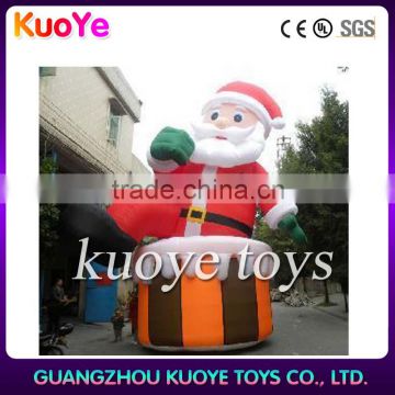 inflatable Christmas man, inflatable fixed Santa Claus, Christmas father on chair inflatable