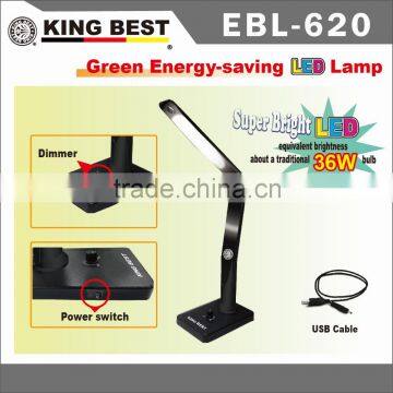 KING BEST 2016 180 Degree Rotation Folding Desk Lamp Dimmer Desk Reading Lamp Eye-Care Folding Desk Lamp
