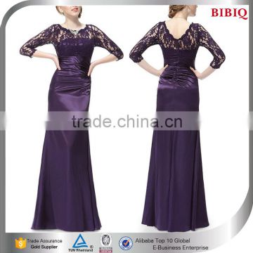 bridesmaid long sleeve purple long dresses lace wedding dress patterns evening dresses from dubai