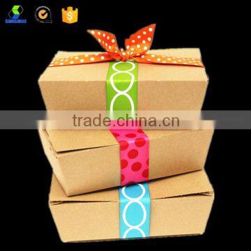 Chinese disposable paper lunch box food take away boxes