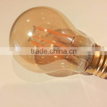 8 Watt A19 Victorian Style 8 Watt Equal 2200k Warm Glow non-dimmable Amber Tinted Vintage Edison led filament ledfilament bulb