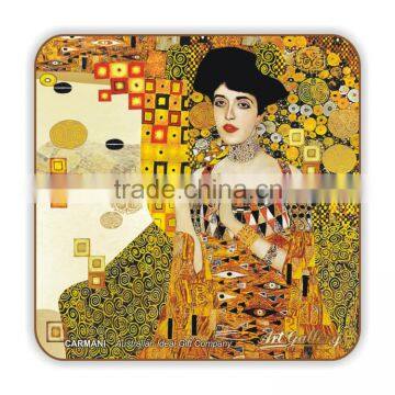 CARMANI Cork coaster with GUSTAV KLIMT art