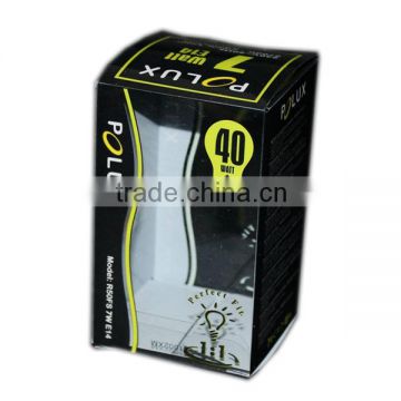 lamp display box clear bulb pvc packaging