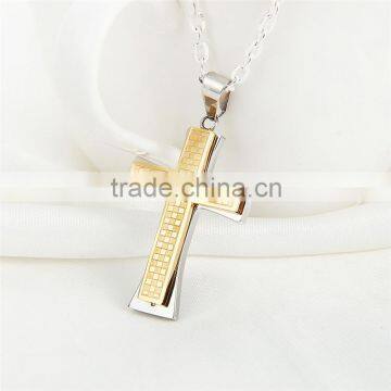 DAIHE stainless steel christian cross car pendant