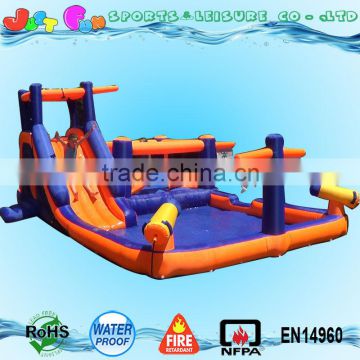 inflatable water slide for kids , large Water gun water slide with pool and bounce house for sale                        
                                                                                Supplier's Choice