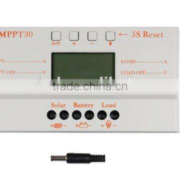 MPPT 30A solar charge controller 12V/24V for solar panel