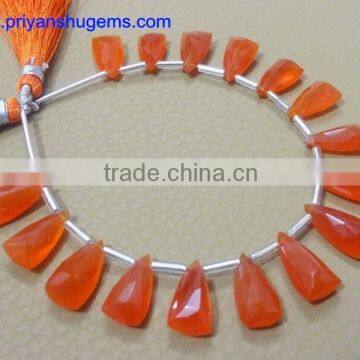 Carnelian Faceted Elongated pyramid