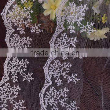 cotton embroidery Lace for garment trim