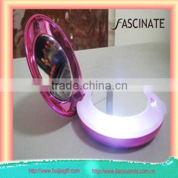 makeup mirror stand promotional gift / mini makeup compact mirror / makeup mirror magnifying with light