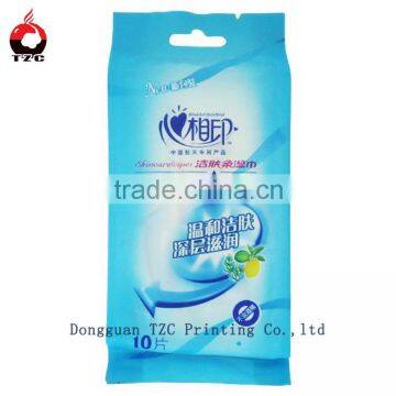 Custom printing plastic wicket bag wet wipes bags