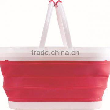 Hot selling Foldable Silicone basket shopping basket