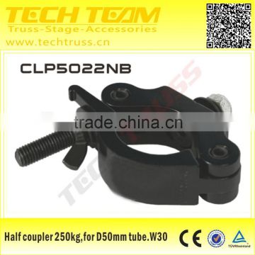 Square Aluminum Lighting Clamp CLP5022NB Black Half Coupler 500kg